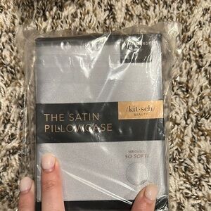 Kitsch Satin Pillowcase in Elegant Gray